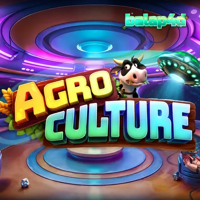 Tampilan visual slot AgroCulture dengan tema pertanian dan invasi alien