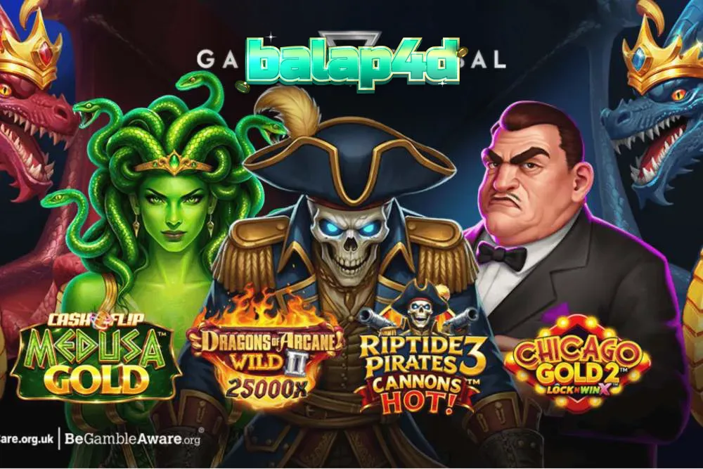 Pemandangan laut lepas dengan kapal bajak laut yang megah dalam tema slot Riptide Pirates 3
